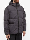 Men's Wappen Patch Crinkle Wraps Padding Steel Grey - STONE ISLAND - BALAAN 3