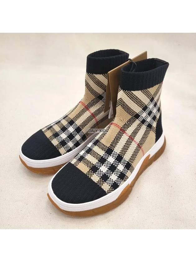 Kids Denim Vintage Check Socks Sneakers 8059640 Outlet Italy - BURBERRY - BALAAN 1