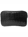 Intrecciato Camera Small Cross Bag Black - BOTTEGA VENETA - BALAAN 2