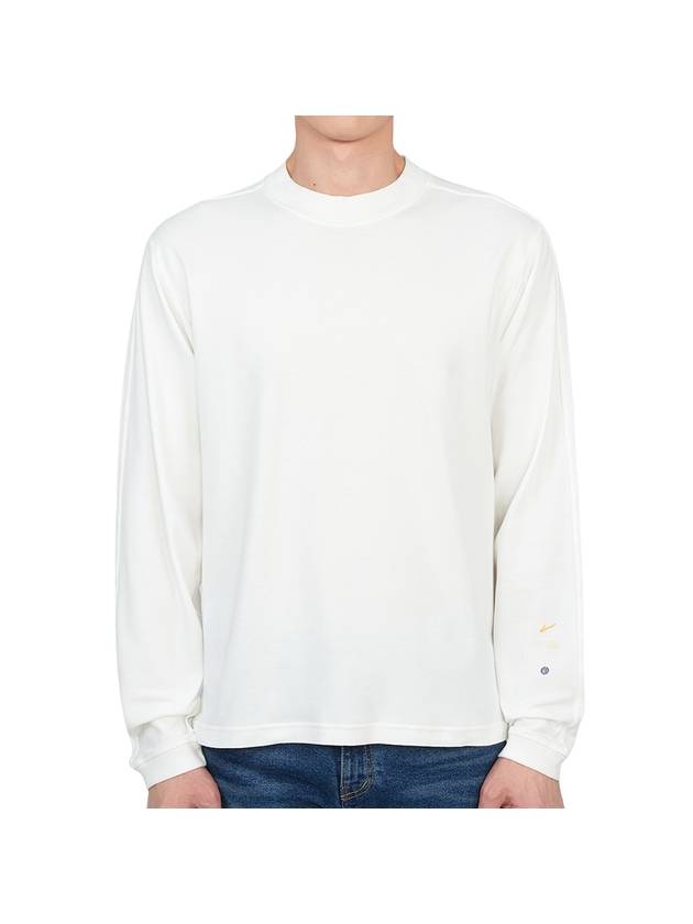 Shadow Project Interlock Mako Cotton Long Sleeve T-Shirt White - STONE ISLAND - BALAAN 1