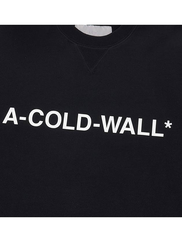 Essential Logo Crew Sweatshirt Black - A-COLD-WALL - BALAAN 7