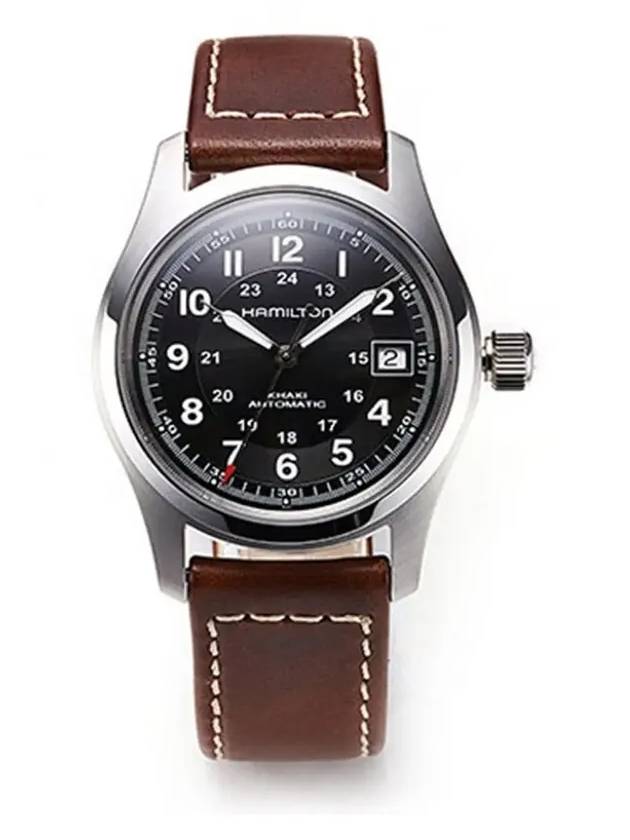 Khaki Field Automatic Watch Brown - HAMILTON - BALAAN 4