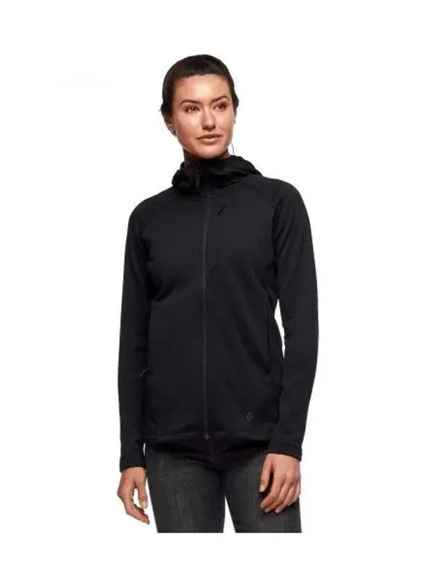 BLACK DIAMOND Factor Hoodie WOMENS NAWAP744080 - BLACK & BROWN - BALAAN 1