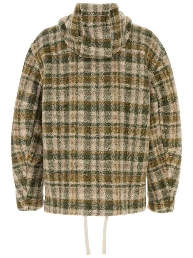 Kurt Oversized Check Wool Jacket Green - ISABEL MARANT - BALAAN 3