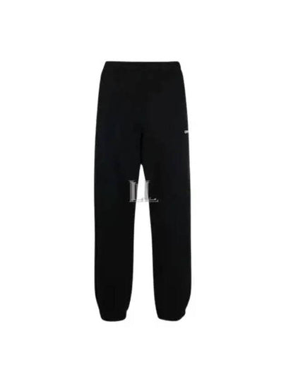 Men's Caravaggio Diag Logo Jogger Track Pants Black - OFF WHITE - BALAAN 2