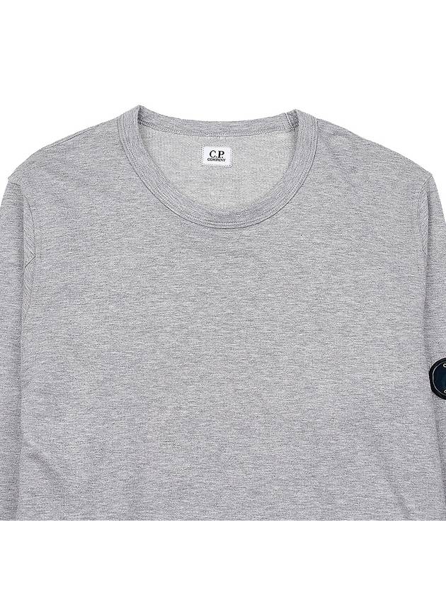 Light Fleece Sweatshirt Grey Melange - CP COMPANY - BALAAN 4