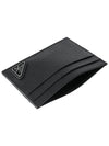 Saffiano Leather Card Holder Black - PRADA - BALAAN 7