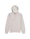 Logo Print Drawstring Hoodie Beige - A.P.C. - BALAAN 1