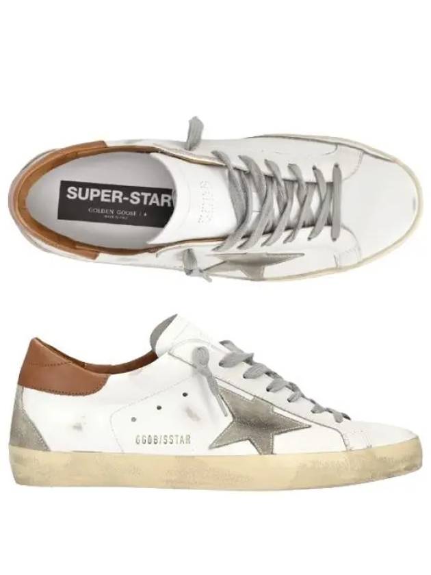 Superstar Brown Tab Sneakers White - GOLDEN GOOSE - BALAAN 2