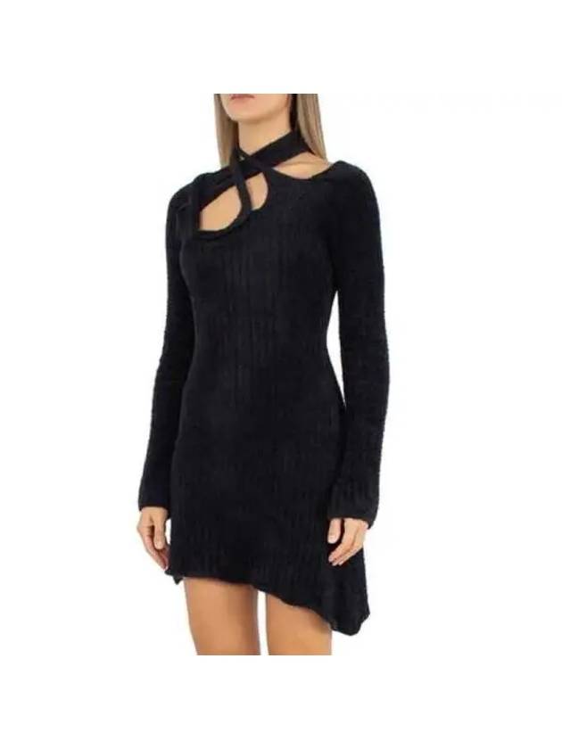 Crossover knit mini dress 706002 - OTTOLINGER - BALAAN 3