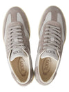 Leather Suede Low Top Sneakers Grey - TOD'S - BALAAN 3