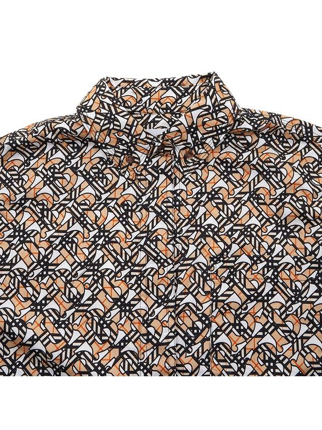 monogram pattern shirt - BURBERRY - BALAAN.
