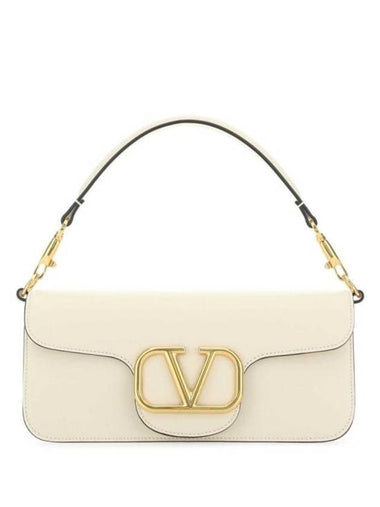 Loco Leather Shoulder Bag White - VALENTINO - BALAAN 1