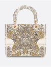 Lady D Lite Medium Bag Latte Gold Tone Motif Embroidery M0565OEDP M01E - DIOR - BALAAN 7