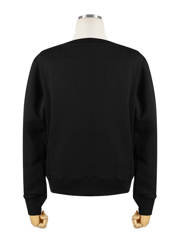 Life Logo Sweatshirt Black - MONCLER - BALAAN 4