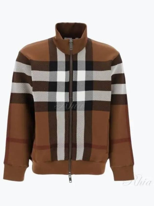 Check Bomber Jacket Brown - BURBERRY - BALAAN 2