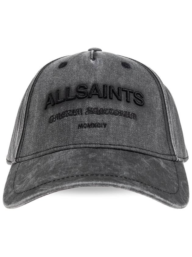 AllSaints Cap Gothic Underground Logo, Men's, Grey - ALLSAINTS - BALAAN 1