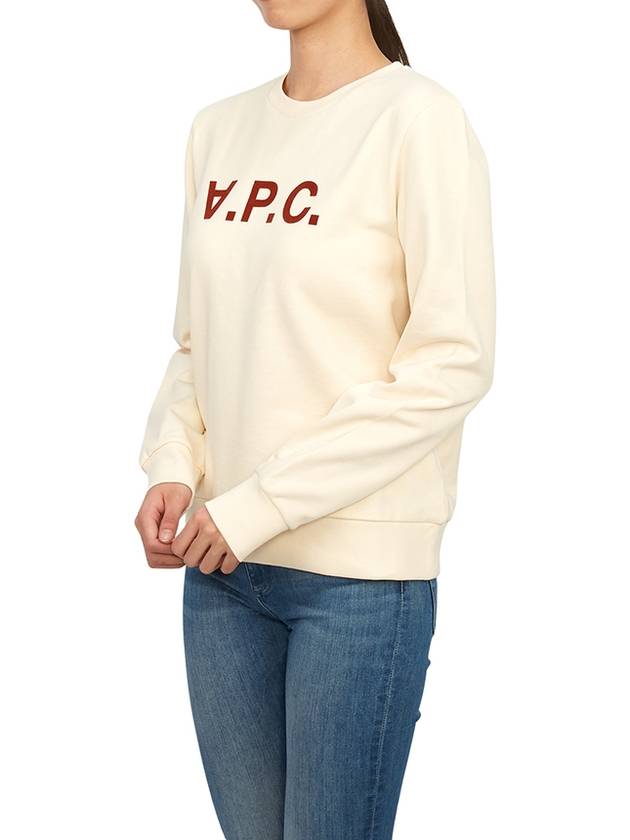 VPC Logo Sweatshirt Offwhite - A.P.C. - BALAAN 8