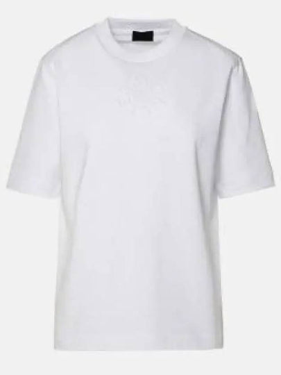 Embossed Logo Short Sleeve T-Shirt White - MONCLER - BALAAN 2