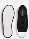 Walk'n Platform Cotton Canvas Low Top Sneakers Black - DIOR - BALAAN 5