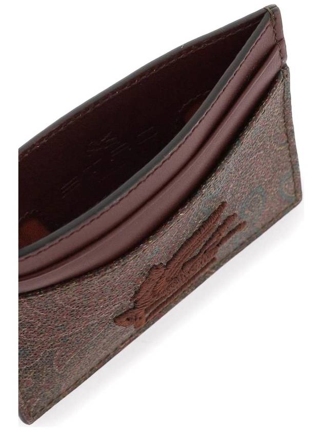 Tesuto Paisley Card Wallet Brown - ETRO - BALAAN 4