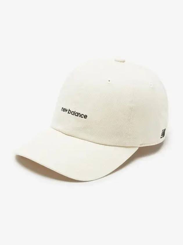 NBGDEFE502 C 64 LETTER LOGO BALLCAP CREAM - NEW BALANCE - BALAAN 1