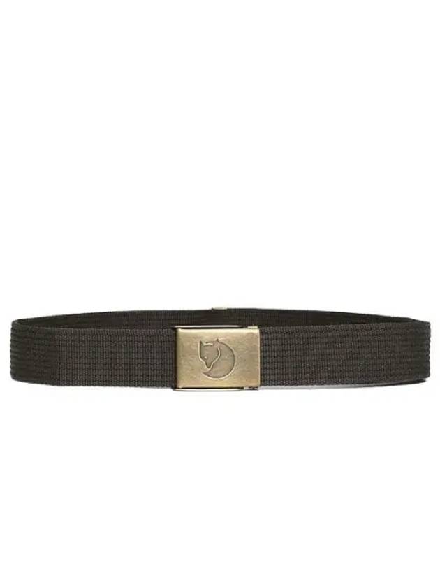 Canvas Brass Belt Mountain Gray Men s Waistband - FJALL RAVEN - BALAAN 1