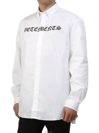 Gothic Poplin Shirt SS20SH285 1006 WHITE - VETEMENTS - BALAAN 1