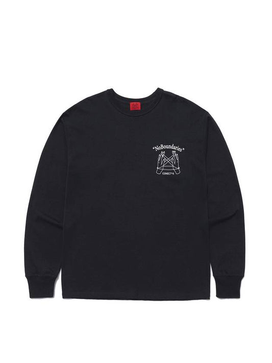 ConnectX Classic Logo Long Sleeve Charcoal - CONECTX - BALAAN 2