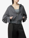 Cotton Zip Up Hoodie Dark Grey - MAISON MARGIELA - BALAAN 2