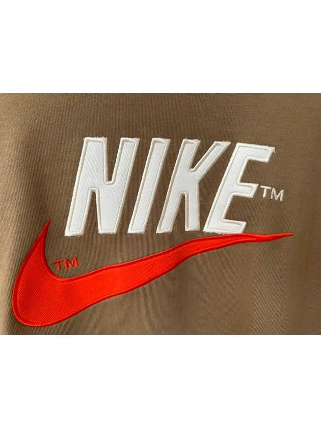 NSW Trend Over Sweatshirt Dark Driftwood - NIKE - BALAAN 4