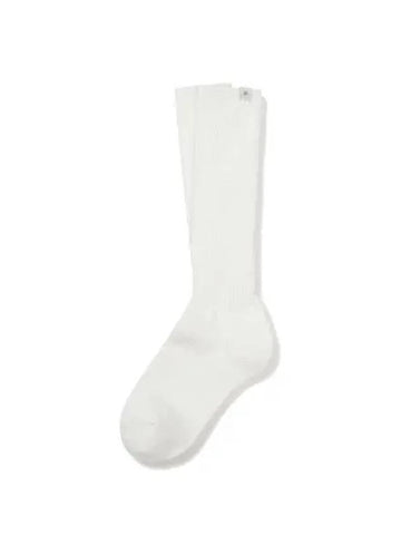 Woven Label Long Socks Off White S23FUFSO87 - SNOW PEAK - BALAAN 1