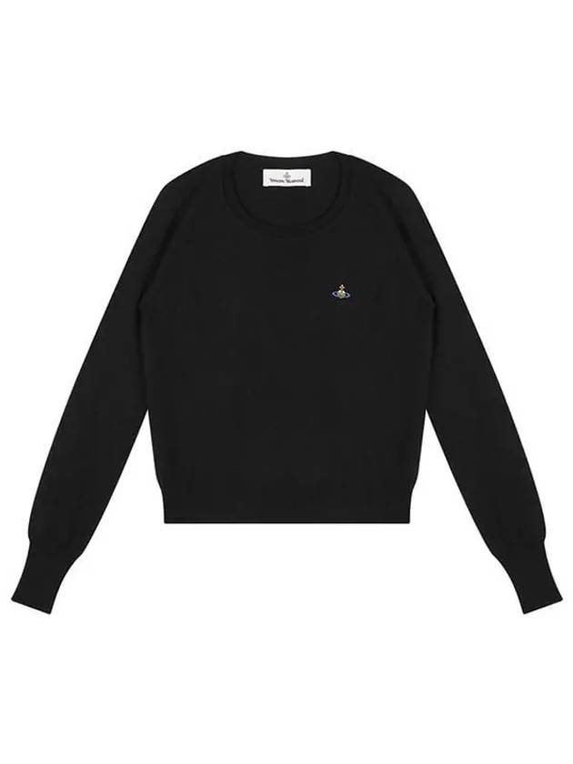 ORB Embroid Logo Knit Top Black - VIVIENNE WESTWOOD - BALAAN 2