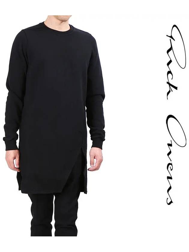 Dark Shadow Long Sweatshirt Black - RICK OWENS - BALAAN.