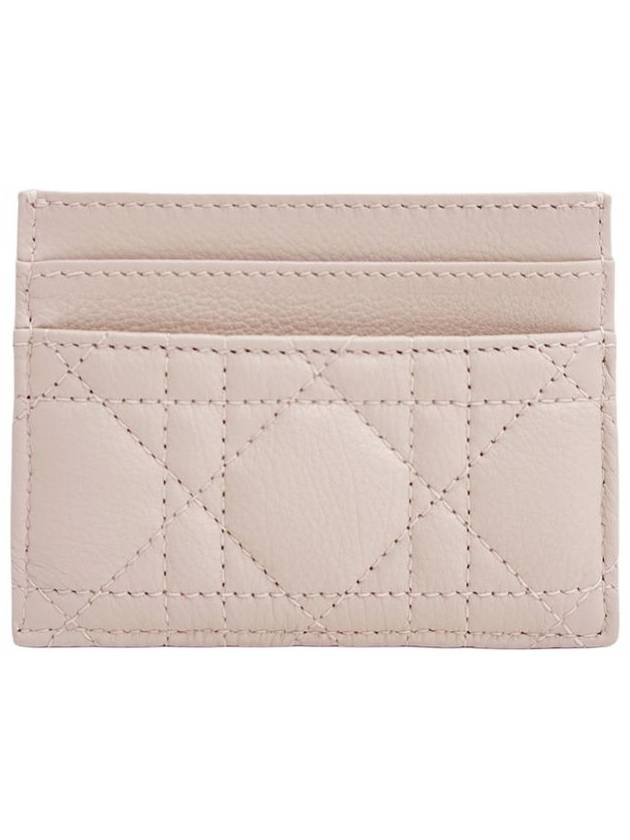 Caro 5-Slot Supple Cannage Calfskin Card Wallet Powder Pink - DIOR - BALAAN 4