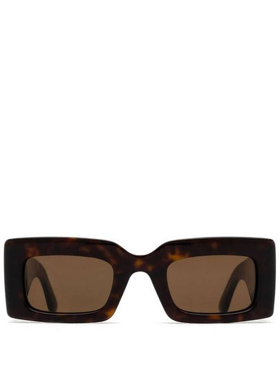 Eyewear Bold Tortoiseshell Rectangular Frame Sunglasses AM0433S - ALEXANDER MCQUEEN - BALAAN 2