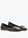 Kate Leather Ballerina Flat Black - TOD'S - BALAAN 2