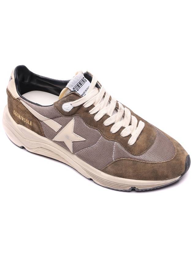 Running Sole Mesh Low Top Sneakers Olive Green - GOLDEN GOOSE - BALAAN 4