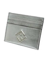 Silver Leather Flat Card Holder 8M0445A9PYF0MK5 - FENDI - BALAAN 3