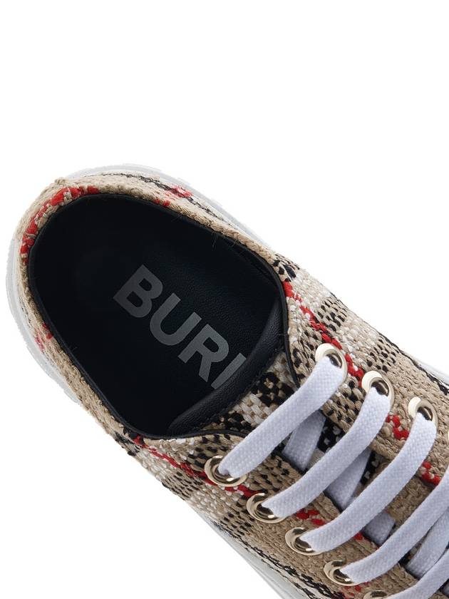 Vintage Check Boucle Low Top Sneakers Beige - BURBERRY - BALAAN 8