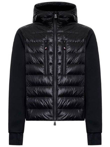 Padded hood zip up black - MONCLER - BALAAN 1