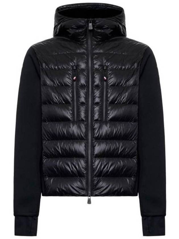 Grenoble Padded Zip-Up Hoodie Black - MONCLER - BALAAN 1