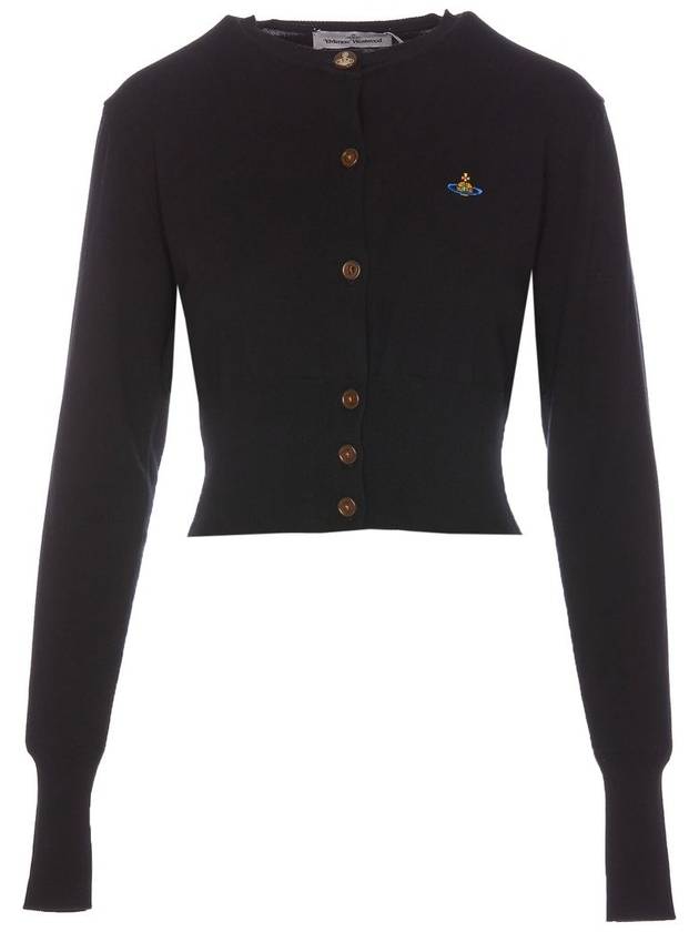 Bea Crop Cardigan Black - VIVIENNE WESTWOOD - BALAAN 2