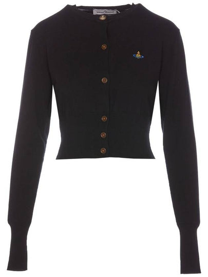 Bea Crop Cardigan Black - VIVIENNE WESTWOOD - BALAAN 2