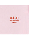 Denise Embroidered Logo Short Sleeve T-shirt Pink - A.P.C. - BALAAN 4