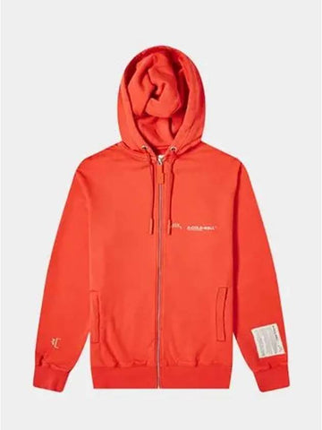Men's signature logo printing hooded zip-up red clay jacket ACWMW002WH RC - A-COLD-WALL - BALAAN 1