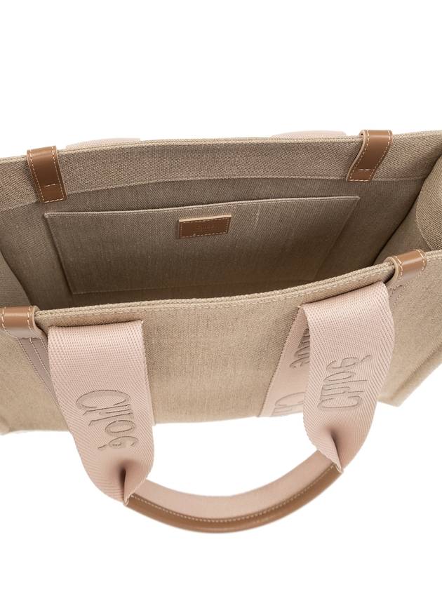 Woody Medium Tote Bag Blushy Beige - CHLOE - BALAAN 6