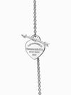 Women's Lovestruck Heart Tag Pendant Necklace Silver - TIFFANY & CO. - BALAAN.