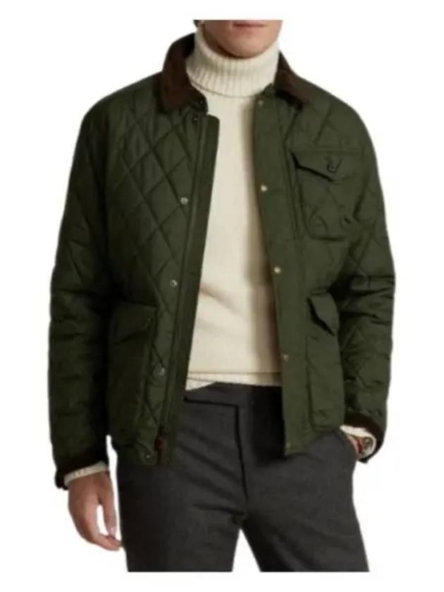 Quilted Waterproof Jumper Jacket Olive - POLO RALPH LAUREN - BALAAN 2