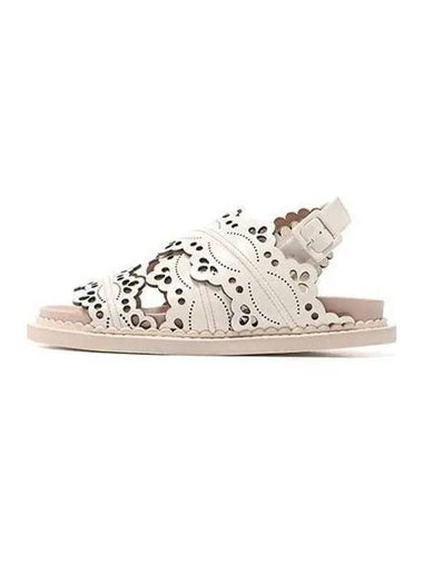 Simone Rocha Women s Cutout Detail Sandals Cream SLD360740 - SIMONE ROCHA - BALAAN 1